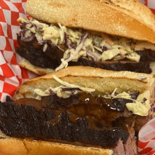 Smoked Brisket Sandwich.