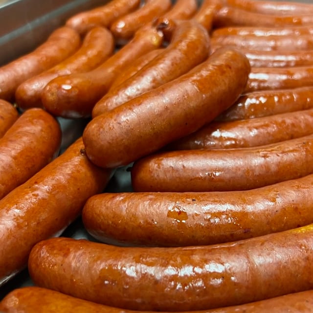 Smoked Hot Links (Cajun-Beef and Pork).